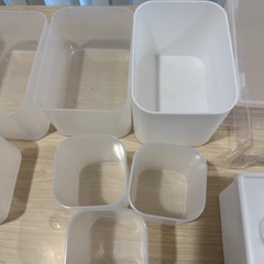 DAISO 重なるボックスなど 収納ケースまとめての画像