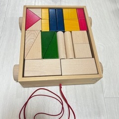 美品 KAWAI カラー引き車つみきの画像