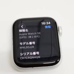 Apple Watch SE 第2世代/GPS/40mm/A2722/シルバー〈MNL93J/A〉の画像