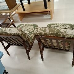 リユースのサカイ栃木店★ジモティ割あり★ カリモク ソファー（コロリアル　セパレートタイプ） 柄×ブラウン W130×D68×H76 クリーニング済み TC11480の画像