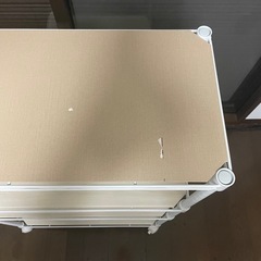 スチールラック/キャスター付 4段 幅約70cm 奥行約30cm スリムで便利！キッチンや隙間収納にの画像