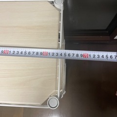 スチールラック/キャスター付 4段 幅約70cm 奥行約30cm スリムで便利！キッチンや隙間収納にの画像