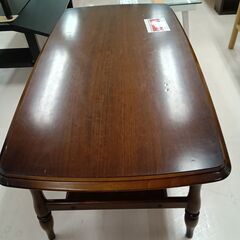 リユースのサカイ栃木店★ジモティ割あり★ カリモク ローテーブル ブラウン W103×D89×H47 クリーニング済み TC11481の画像