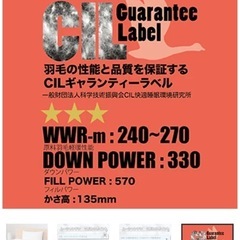 ニトリ　ダブル羽毛布団の画像