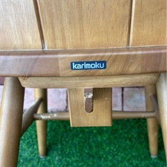 karimoku カリモク RUSTIC 木製 椅子 イス ②脚セット　中古品の画像