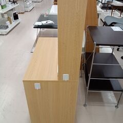 リユースのサカイ栃木店★ジモティ割あり★  化粧台 ライトブラウン W80×D41×H130.5 クリーニング済み TC11483の画像