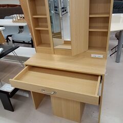 リユースのサカイ栃木店★ジモティ割あり★  化粧台 ライトブラウン W80×D41×H130.5 クリーニング済み TC11483の画像
