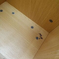 リユースのサカイ栃木店★ジモティ割あり★  化粧台 ライトブラウン W80×D41×H130.5 クリーニング済み TC11483の画像