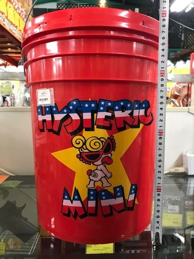 ★ジャングルジャングル貝塚店★ヒステリックミニ Hysteric Mini バケツ　赤　収納　ヒスミニMINIちゃん　スツール　蓋付き