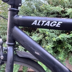 自転車　クロスバイク　マットブラック　ALTAGE　アルテージ　　の画像