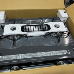 お話中　未使用品 Rinnai 2口 ガスコンロ ガステーブル RT33NJH KGM33NDGL 左強火 LPガス用 プロパン 2017年10月製 元箱付 ①の画像