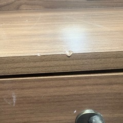 3面鏡 ドレッサー ブラウン コンセント付きの画像