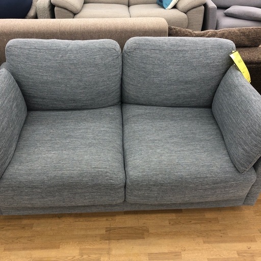 【ドリーム川西店御来店限定】☆ジモティー見たよ♪割引☆2Pソファ　GRY クリーニング済み 【2125560000034263】