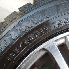 アルミホイール4本　165/65R14　スタッドレスつき　21ラパンに使用の画像
