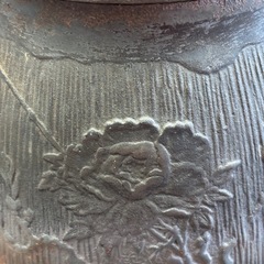 中古鉄瓶　昭和レトロ　長文堂　鉄瓶　約2リットルの画像