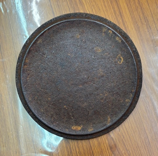 中古鉄瓶　昭和レトロ　長文堂　鉄瓶　約2リットル