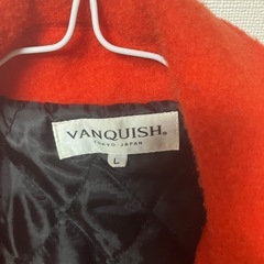 【価格交渉OK】ヴァンキッシュ　ダッフルコート　オレンジ　Lの画像