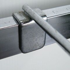 (クロームメッキ) 【メーカー不明】角バー用フック 36本セット 20cm/Φ6mm■Y-460の画像