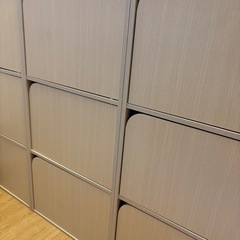 連結できるNカラボ 扉付き 3段(ホワイトウォッシュ)  8842182の画像