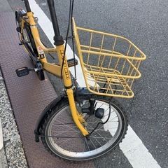 20インチ　自転車　イエローの画像