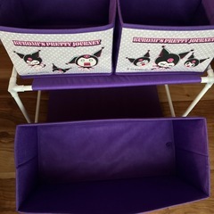 ３ボックス付き収納ケース　
クロミの画像