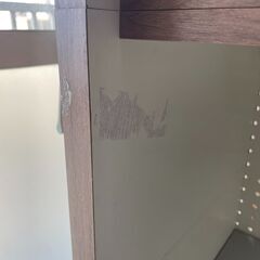 【リユースショップスパークル】レンジボード　No.107　食器棚　カップボード　ブラウン　スライド扉　セパレートタイプ　配送設置可能♪の画像