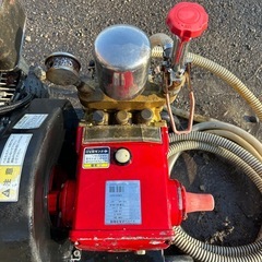 工進　エンジン式洗浄動噴　高圧洗浄機 洗車　最高圧力3.8MPa ガンホース、給水排水ホース付き 4馬力 DM-30 動力噴霧機 ガソリン  外壁　造園　田んぼ　消毒　除草　散水 高圧洗浄　動噴　潅水　防除 キャリー付き 簡易始動動画あり 宮崎の画像