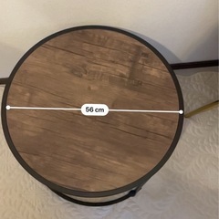 12/8現地引き取り。円形のテーブル、机の画像