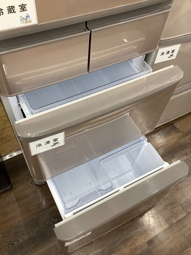 【6か月動作保証】Sharp 5ドア冷蔵庫