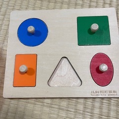 おもちゃ パズル 木製 型はめの画像