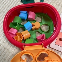 おもちゃ パズル 木製 型はめの画像