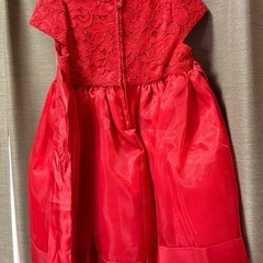 ベビードレス 赤 90cmくらいの画像