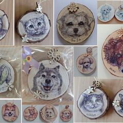 素敵なクリスマスプレゼント! ペットウッドスライスアート!の画像