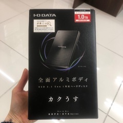 I・O DATA カクうす ポータブルHDD HDPX-UTA1.0Kの画像