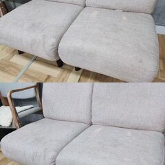 新宿区百人町受渡し）ベージュ1人掛けソファ２脚 元値1脚2.7万 ※11/26迄の画像