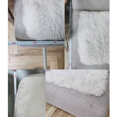 新宿区百人町受渡し）ベージュ1人掛けソファ２脚 元値1脚2.7万 ※11/26迄の画像