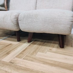 新宿区百人町受渡し）ベージュ1人掛けソファ２脚 元値1脚2.7万 ※11/26迄の画像