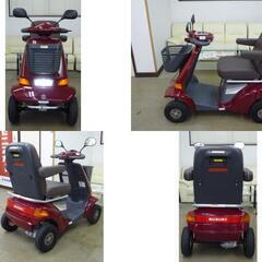 10.8万♪スズキ セニアカー ET4F6 レッド (新品バッテリー/1回のフル充電で約30km走行可能) 新品LED球★電動四輪車いす/シニアカー★全国発送可能/松山市内無料配送★愛媛県松山市よりの画像