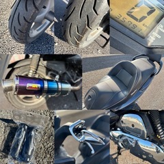 ⭐️マジェスティ125FIインジェクションモデル⭐️色々カスタム仕様⭐️グリップ・オイルなど新品交換済みで快調⭐️の画像