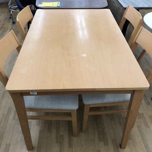 【ドリーム川西店御来店限定】☆ジモティー見たよ♪割引☆ニトリ　ダイニング5点セット　ビーク　クリーニング済み 【2125560000035261】