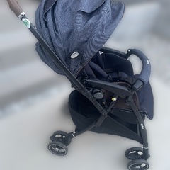 Aprica ラクーナクッションフリー ベビーカー ネイビー レザー　価格交渉可の画像