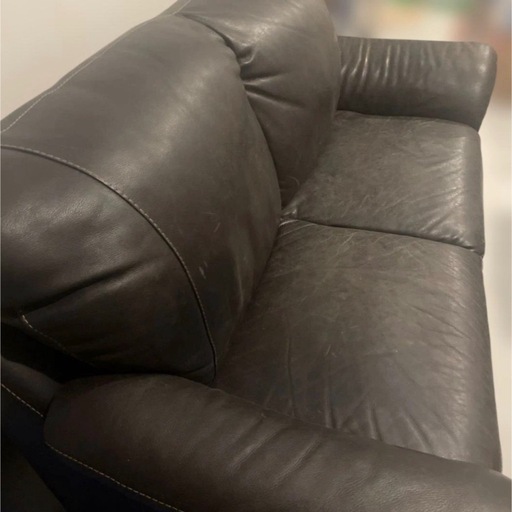 ?️【欧州家具】 Nicoletti ニコレッティ　イタリア製　高級　総本革　ソファ ダークブラウン　　　　【非対面・引き取り限定】 