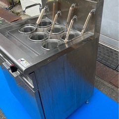 【動確済み】フジマック 業務用 ゆで麺器 FGNB606006A LPガス 6テボ 角槽 幅600×奥600×高800 ゆで麺機 茹で麺器 茹で麺機 厨房 大阪の画像