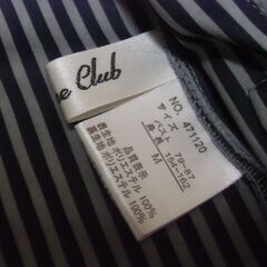 未使用 カジュアル 紺×縞 レディース ジャケット M お譲りします。の画像