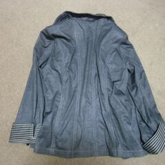 未使用 カジュアル 紺×縞 レディース ジャケット M お譲りします。の画像
