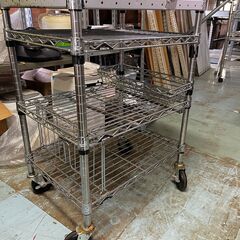 エレクター スチールラック キッチンワゴン 70-45-92cmの画像