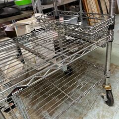 エレクター スチールラック キッチンワゴン 70-45-92cmの画像