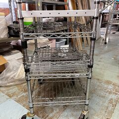 エレクター スチールラック キッチンワゴン 70-45-92cmの画像