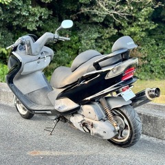マジェスティ125 125cc 通勤 快速 社外カウル 社外マフラーの画像