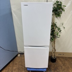 I401 🌈 2022年製の高年式♪ TOSHIBA 冷蔵庫 (153L) 2ドア ⭐ 動作確認済 ⭐ クリーニング済の画像